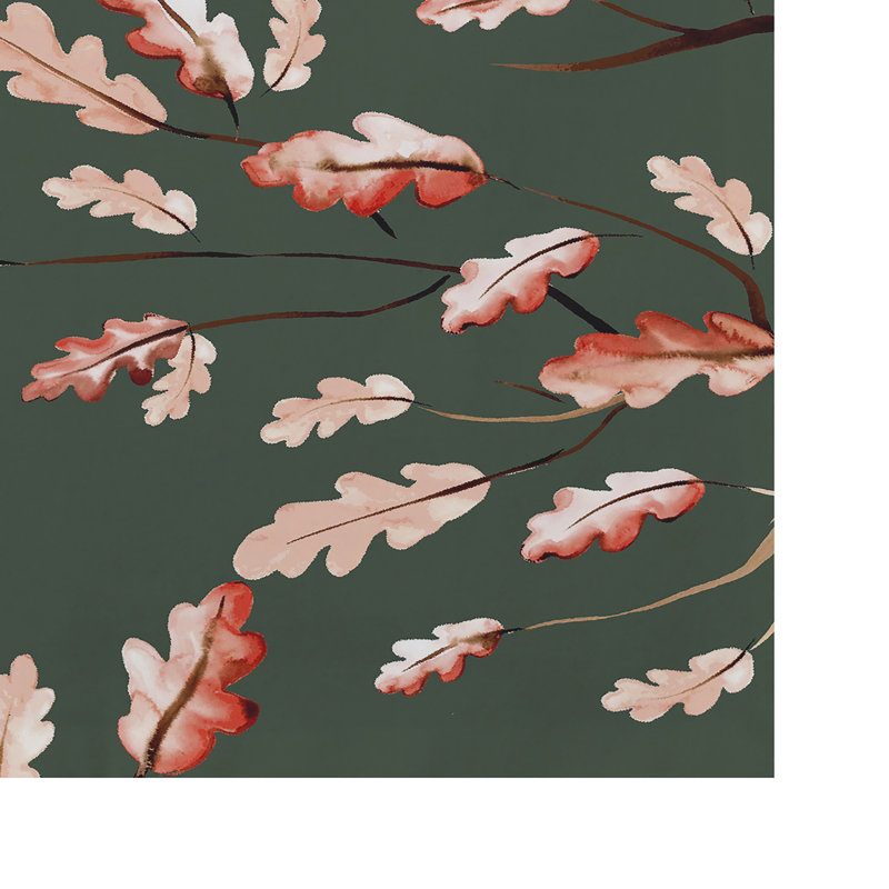 Récapitulatif 18" feuilles de chêne sauvage Lanz, Vert foncé