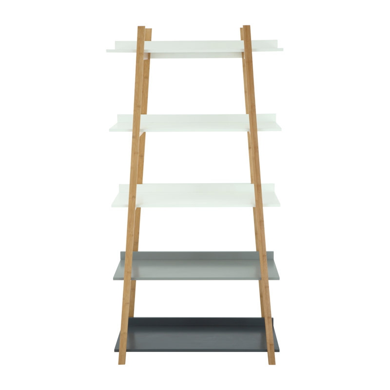Adhara 180cm H x 90cm W Solid Wood Etagere Bookcase