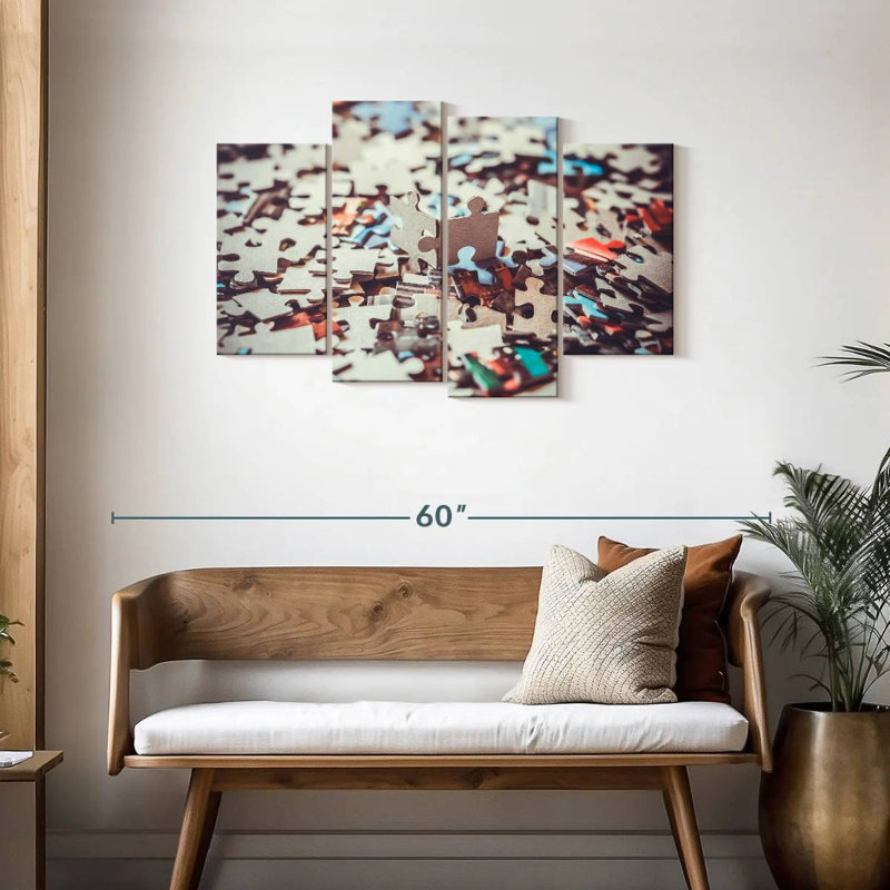 Senne Solving A Puzzle, 27" H x 43" W
