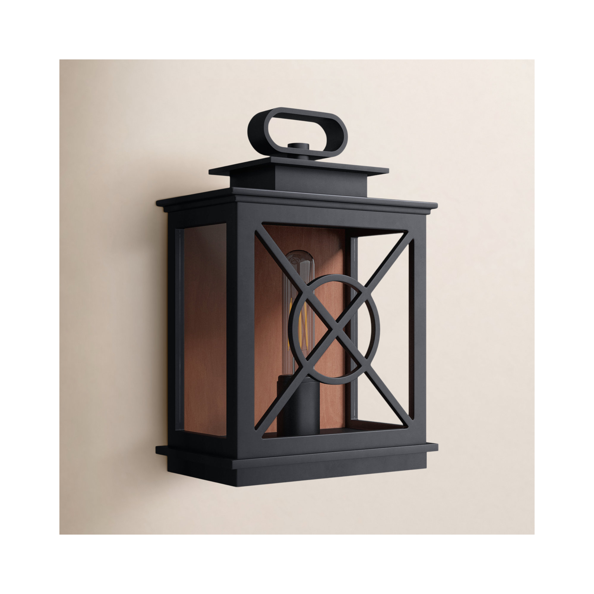 Single Light Rectangle Outdoor Wall Light