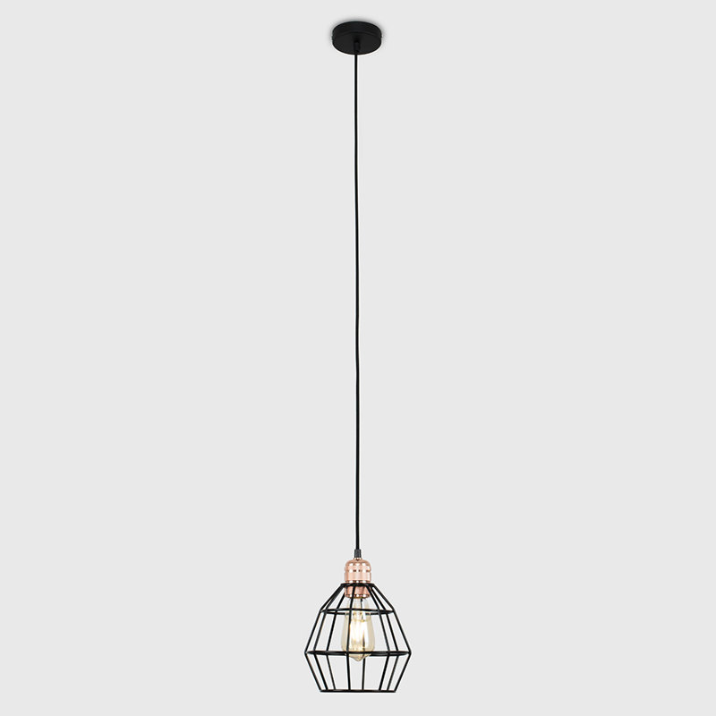 Baden 1 - Light Geometric Pendant, No, Black, Black
