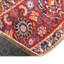 Tapis traditionnel bleu marine / orange