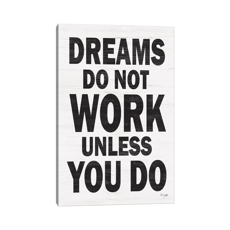 Dreams 1 Piece Wrapped Canvas Wall Art, 101.6 cm H x 66.04cm W