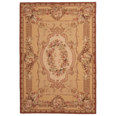 Tapisserie Dynasty beige Kilim 4 pi 0 po x 6 pi 0 po