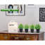 Ensemble de 4 petites plantes artificielles artificielles pour la salle de bain