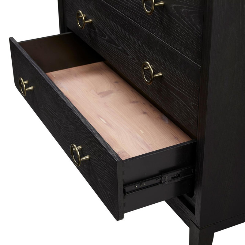Commode 5 tiroirs, Poivre