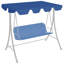 Replacement Canopy for Garden Swing Blue 188/168x110/145 cm
