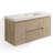 48" Wood Melamine  Wall‑Mount Bathroom Vanity Natural Wood, Wear‑resistant, anti‑scratch and non‑porous easy‑clean surface, Pre-Assembled-1463847532