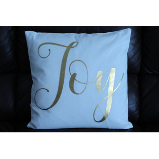  Joy Cotton Throw Pillow