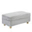 Canapé simple en velours côtelé de style élégant avec un oreiller, deux coussins décoratifs, un repose-pieds et deux espaces de rangement-1310933211