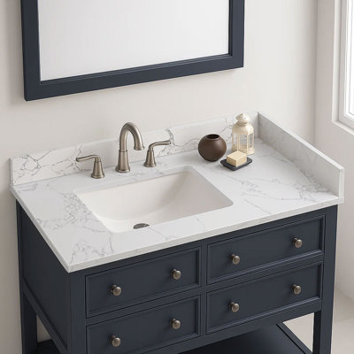 21.25 Inch Engineered Stone Sidesplash For Vanity Sink Top
