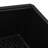 Ruvati 32 x 19 inch Granite Composite Quartz Undermount Single Bowl Kitchen Sink - Midnight Black --122623169-48744102