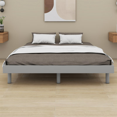 Karline Wooden Floating Platform Bed Frame