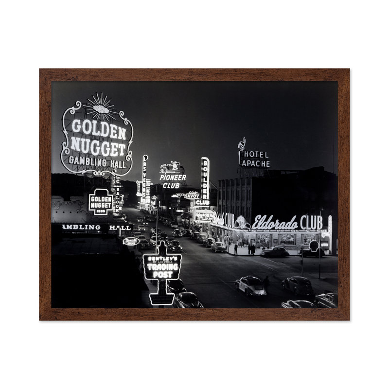 Pépite d'or de Las Vegas, Affiche, H 08 po x l 10 po, Encadrement brun