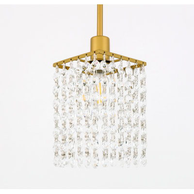 Luminaire suspendu carré à 1 lumière Grandy