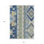 Tapis lavable intérieur / extérieur bleu marine 10 pi x 14 pi Aztec