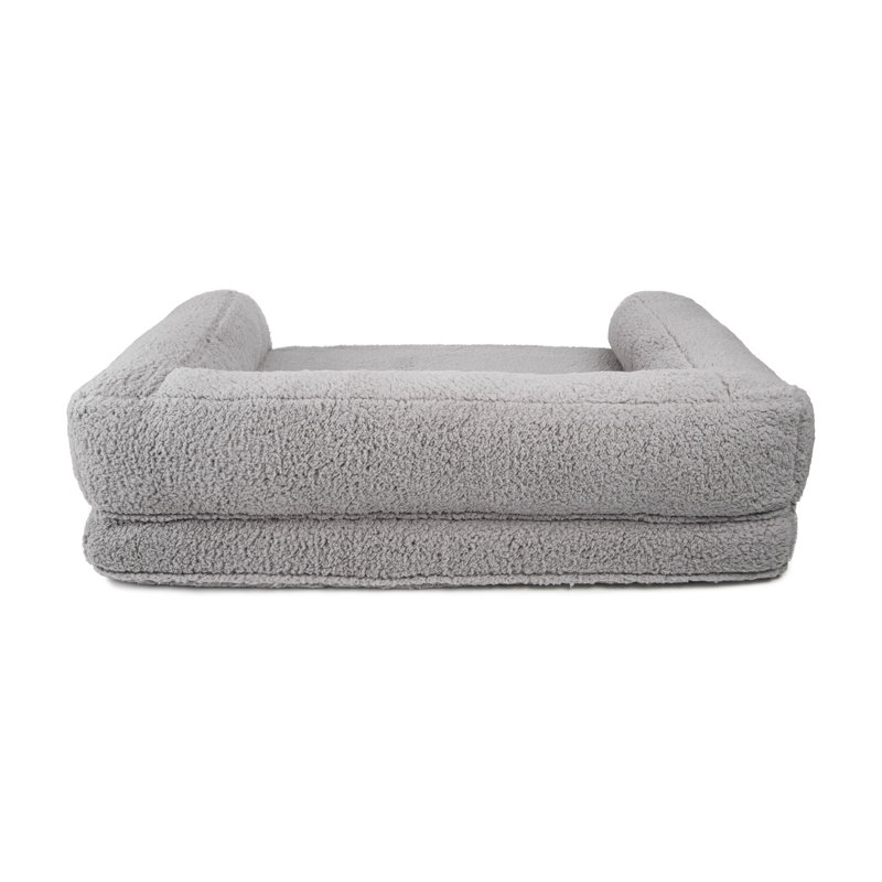 Lit pour chien Tucker Murphy Pet ™ Sherpa Couch, Très grand (l 54 po x P 12 po x H 42 po), gris