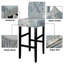 Ensemble de housses de chaise de tabouret de bar, housse de tabouret de bar de 4 po, housses de tabouret de bar, housses extensibles de tabouret de bar avec dossier, housses de protection de tabouret de bar pour îlot de cuisine, comptoir de salle à manger