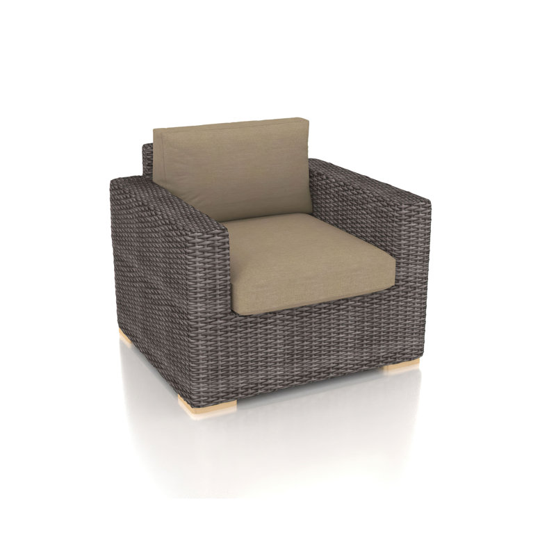 Dune Outdoor Lounge Chair, Canvas Heather Beige Sunbrella® Canvas