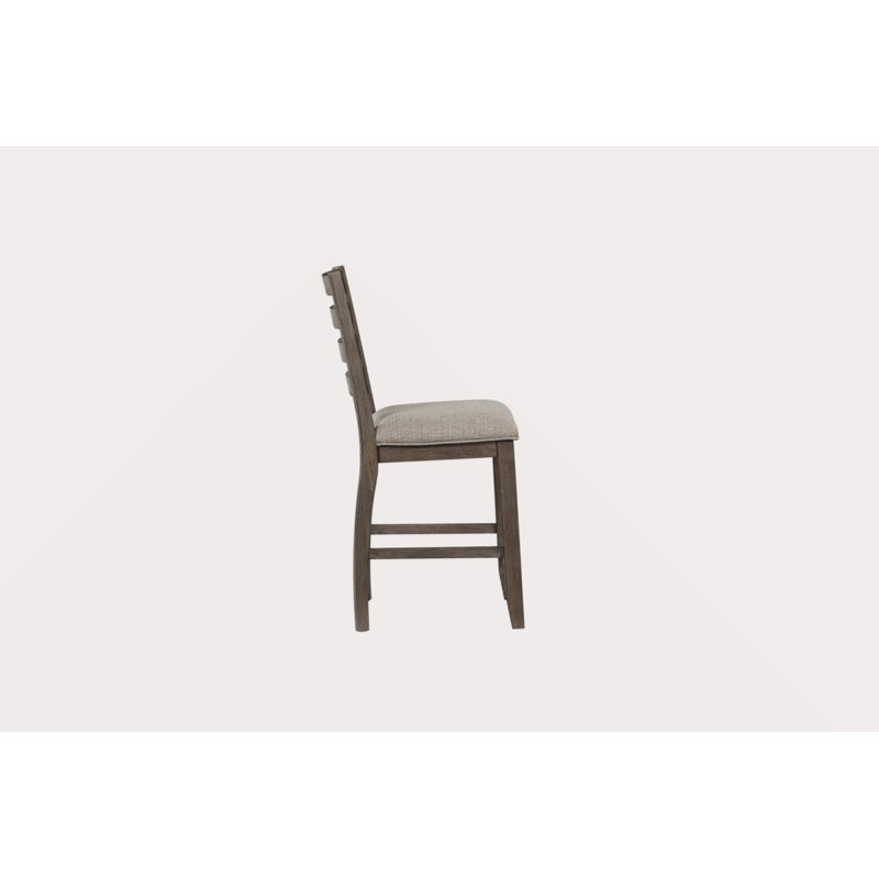 Tabouret de comptoir avec dossier échelle (ensemble de 2)