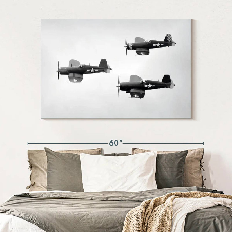 Mehar WW2 Fighter Planes, 34" H x 51" W