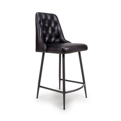 Ronja Upholstered Counter Stool with Metal Frame