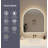 42 Inch Arch LED Front and Backlit Wall Mirror in Black-1347361006-1347361002