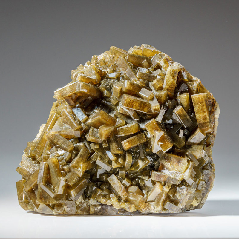 Golden Barite with Marcasite Crystals from Nandan County, Hechi, Guangxi, China