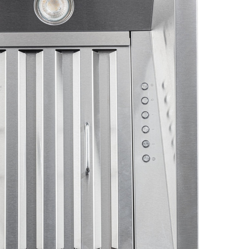 Hotte de cuisine professionnelle PROLINE 28 pouces (pour hottes de 30 pouces), 600 pi³/min, acier inoxydable, profondeur 21 pouces, 4 vitesses, garantie de 3 ans, hottes de cuisine, PLJL.INS.2821B.600