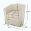 Fauteuil demi-tonneau pivotant et évasé-155034059