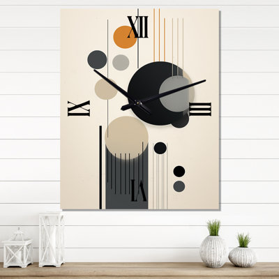 Horloge murale abstraite