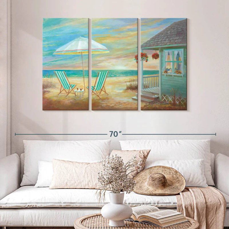 Gillard Beach Cottage Sunset, H 32 po x l 50 po