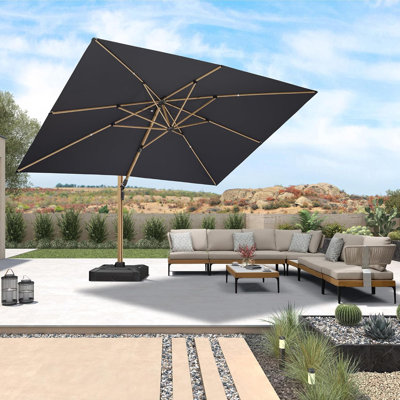 Arlmont & Co. Palace MEB 10 X 13 FT Patio Cantilever Umbrella -  56FC5ED66EEF4DFA962B44D539147500