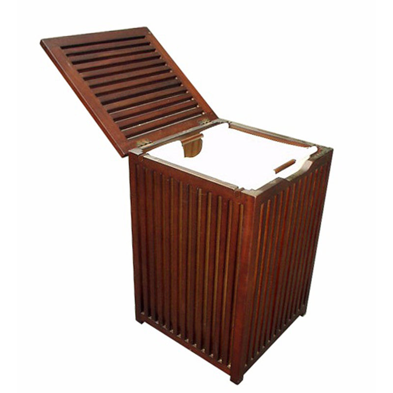 Merriman Wood Laundry Hamper with Handles