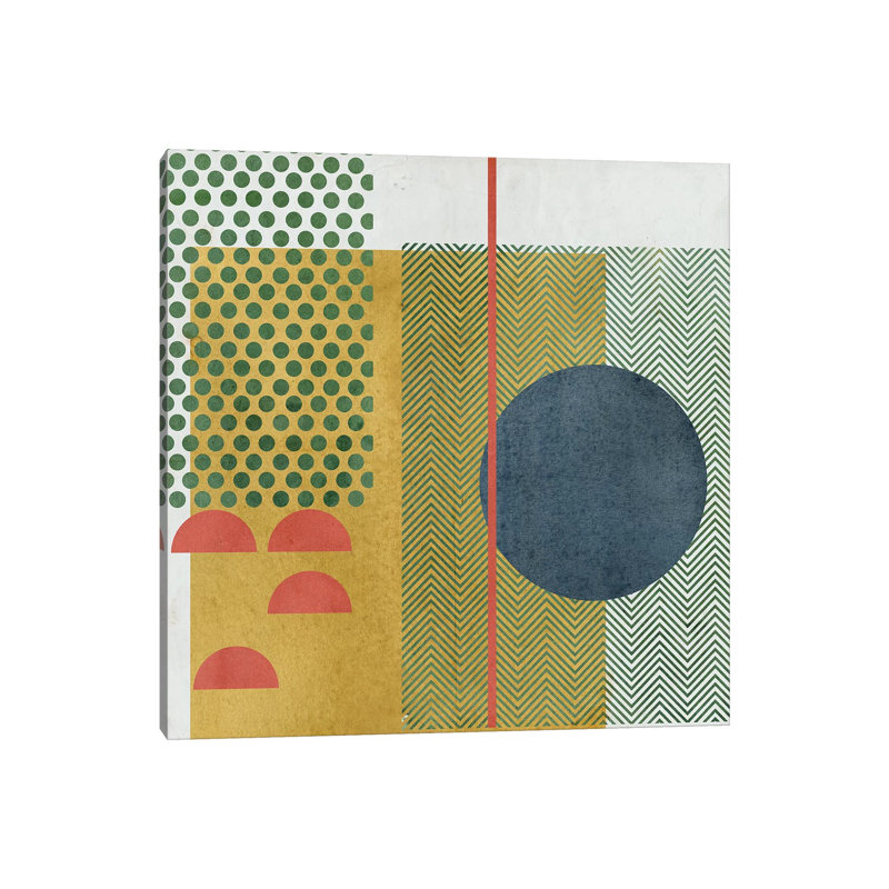 Toile en métal Stepreix - Soleil rouge IV par Melissa Wang