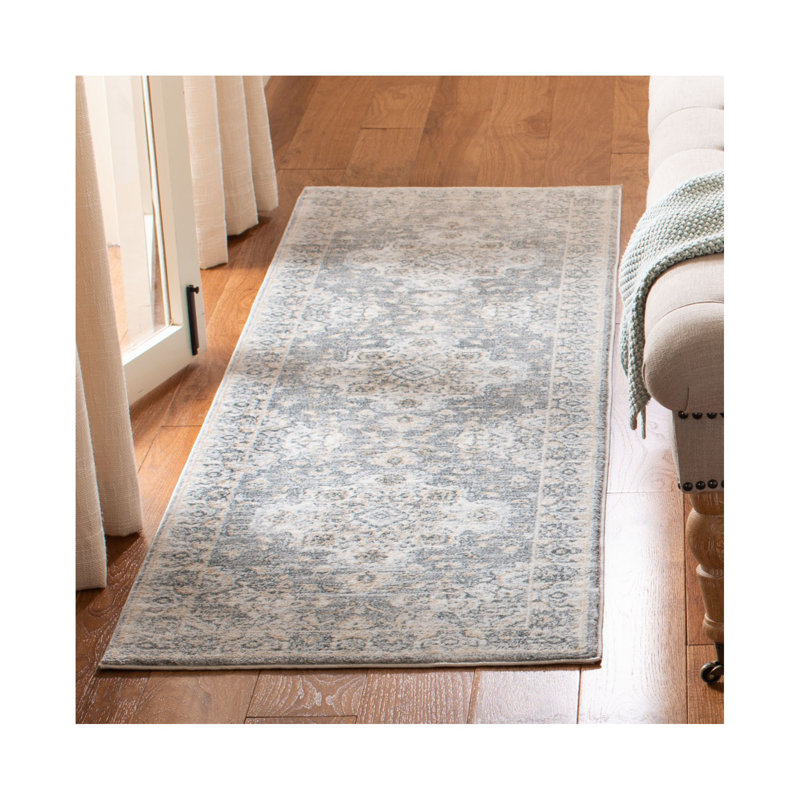 Tapis oriental Delmer Performance, Tapis de couloir 2 pi 2 po x 7 pi