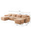 Canapé modulaire en forme de U désossé, aucun assemblage requis, conception antidérapante, librement combinable, ergonomique, compression sous vide pour le salon-131446850