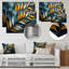 Emerald Stone Palms Leaves - palmiers, art mural en métal, reproduction d'art traditionnelle en métal-671161768