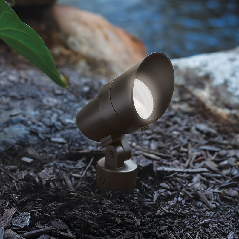 LED Spotlight, Bronze on Brass, 3000K