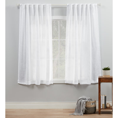 Leon Semi-Sheer Curtain Panel Pair