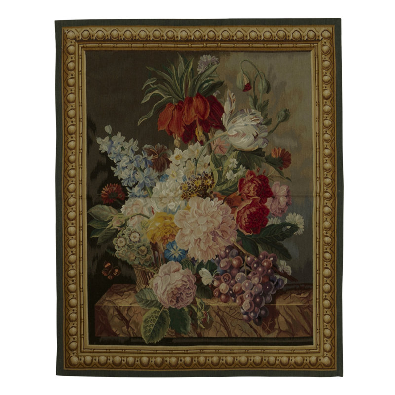 Hand-Knotted High-Quality Red and Pink Area Rug