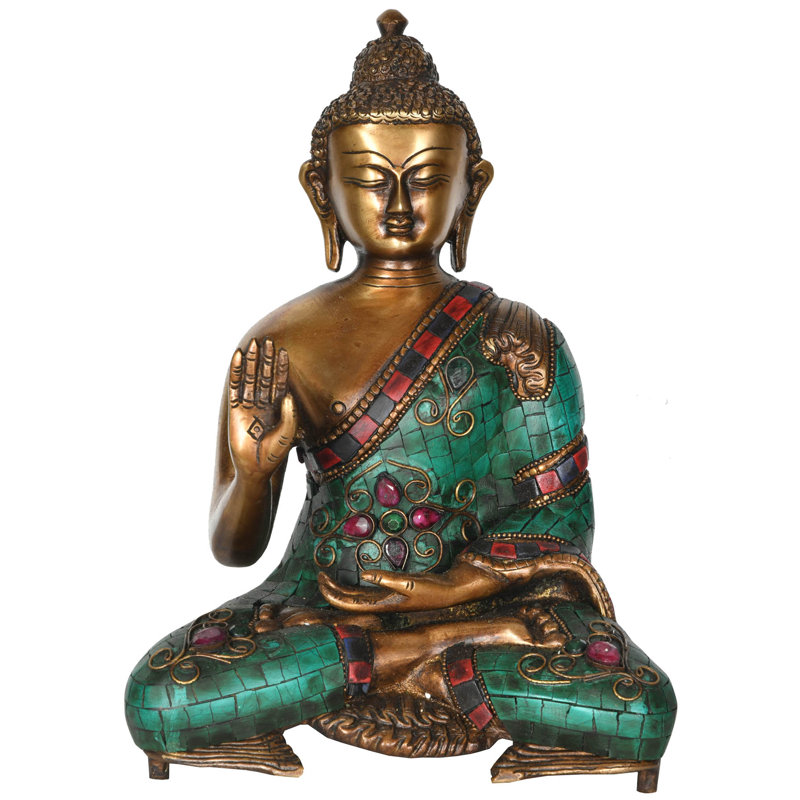 Lord Buddha Granting Abhaya (bouddhiste tibétain)
