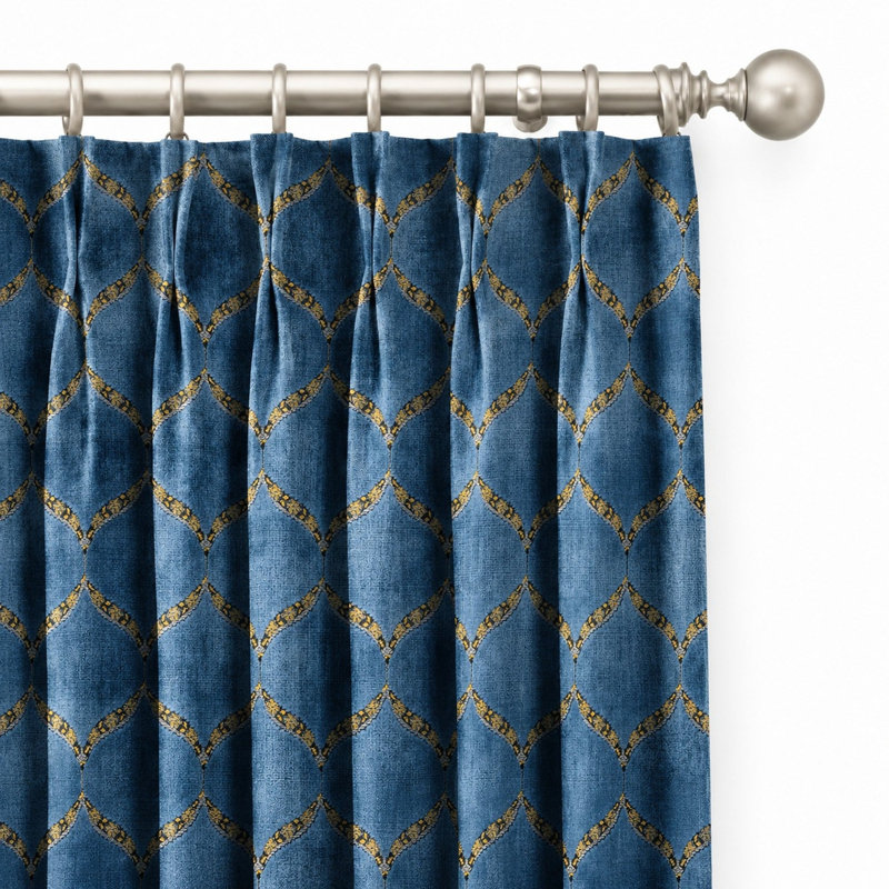 Medallian Velvet | Eliza Fabric, Royal