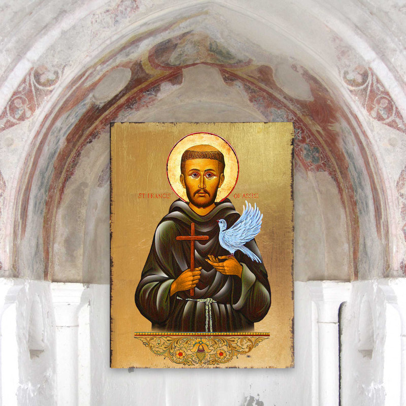 Peinture à l’icône d’inspiration st francis