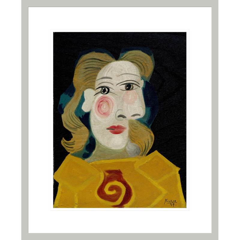 Tête de femme (Dora Maar) (Tête de femme (Dora Maar)) par Pablo Picasso, impression giclée encadrée, 21.6" H x 17.75" W