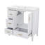 Meuble-lavabo de 36 pouces avec lavabo, 1 armoire à fermeture douce et 4 tiroirs à fermeture douce-450321387