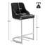 Danual Upholstered Counter Stool with Metal Frame-695365390