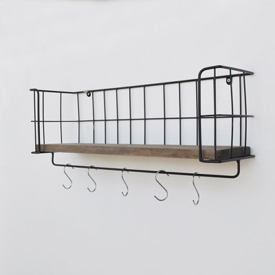 24.4 " W Wall Mounted Shelving Unit