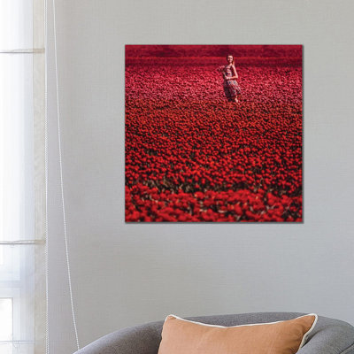 Reproduction de photo « Red Sea of Flowers » par Hobopeeba