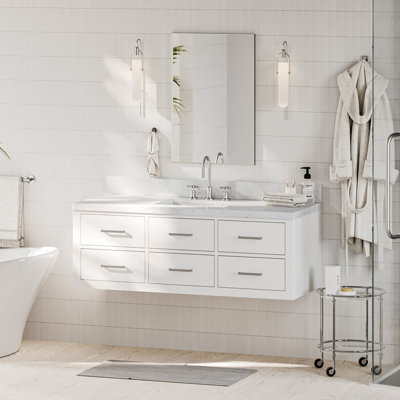 Ensemble de meuble-lavabo simple mural Macolm